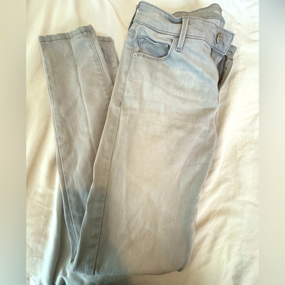 d Navy Rockstar Super Skinny Jeans – Built-In Sculpt – Gray – Size 6